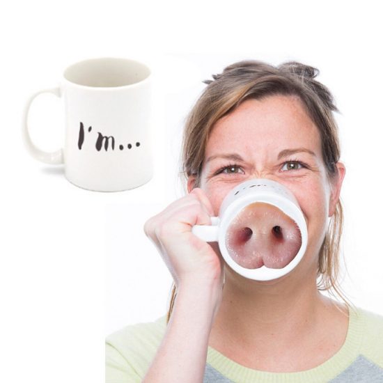 Creative Ceramic Mug Funny Nose Coffee Mug