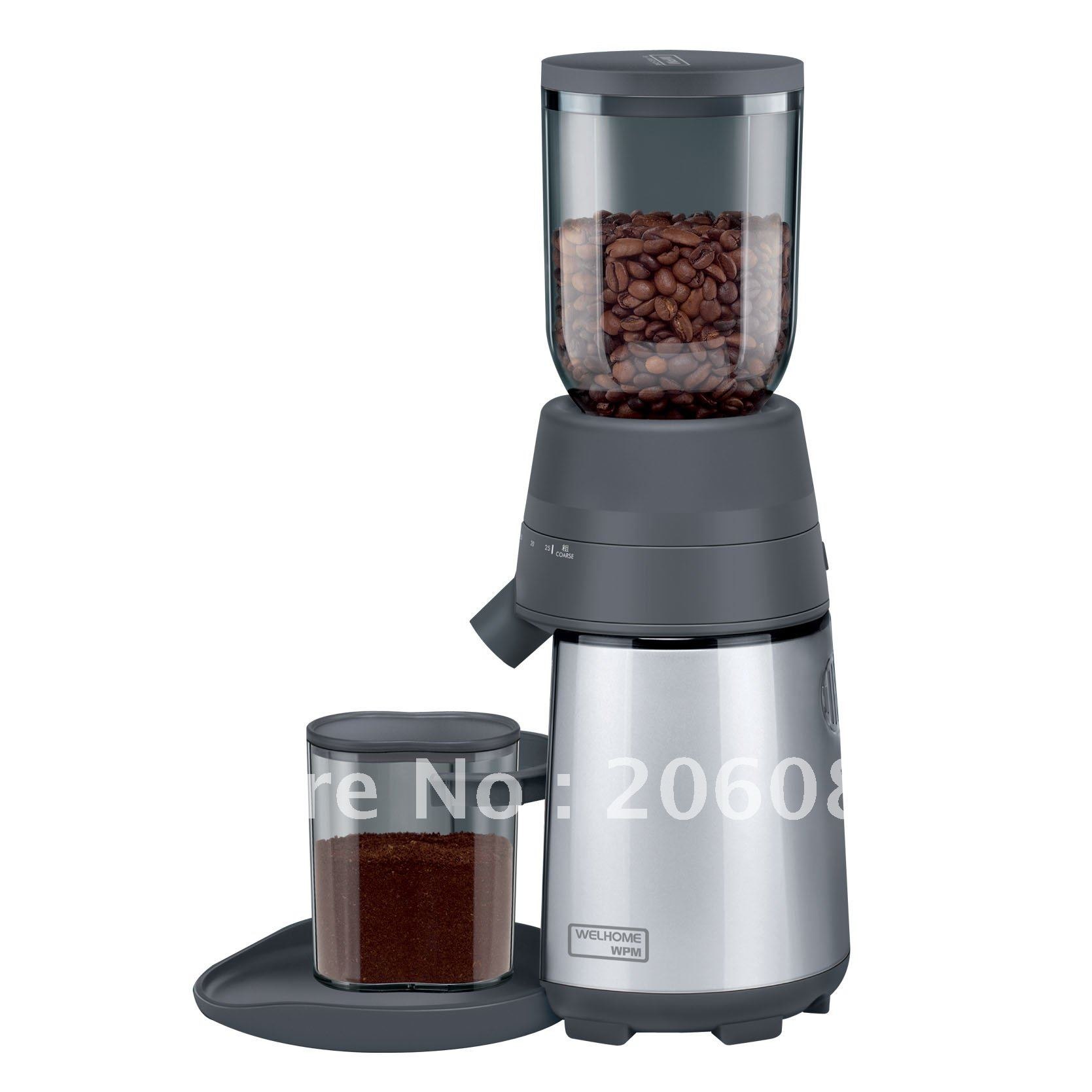 Conical coffee grinder design
