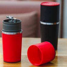 Portable Ewold Manual Coffee Maker with 400ml capacity, designed for travel and outdoor use. 