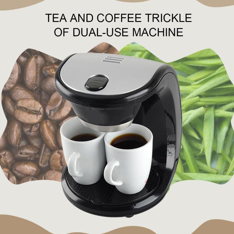 500W 2 Cups Drip Coffee Machine Electric Espresso Coffee Maker