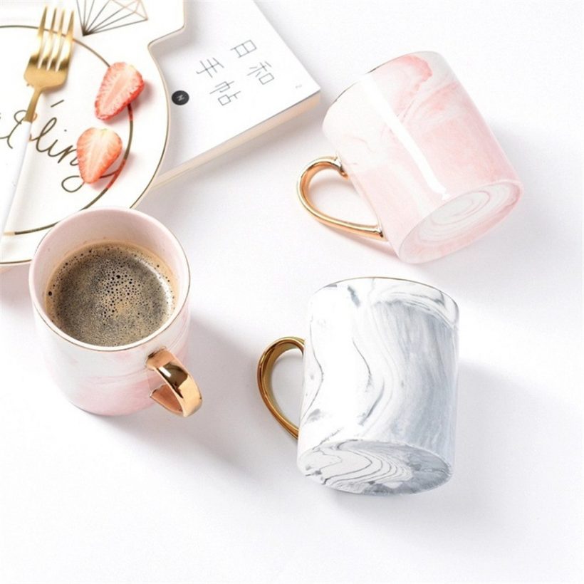 400ML Nordic Ceramics Marble Style Coffee Mug