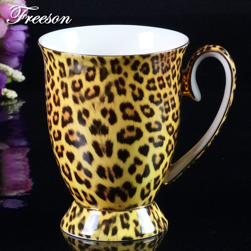 Leopard Tiger Stripe Bone Coffee Mug