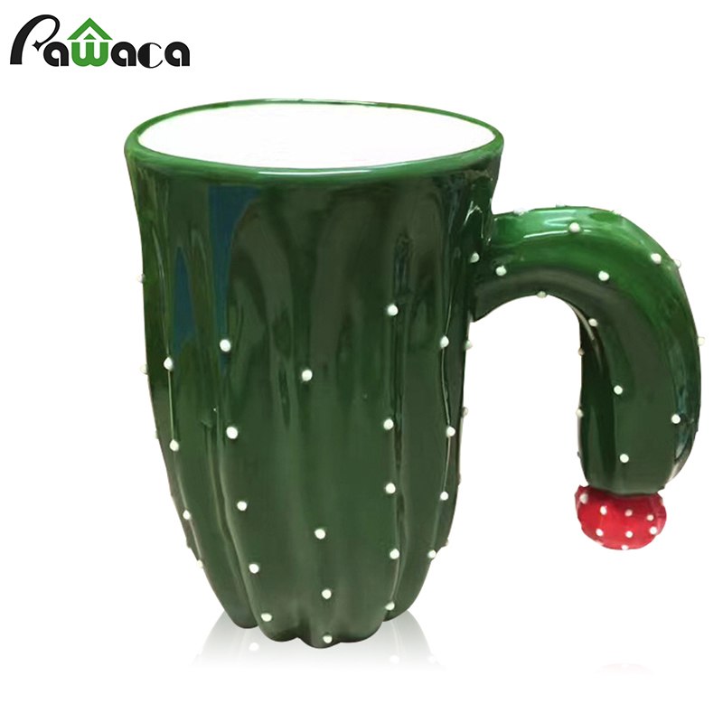 3D Cactus Shape Coffee Cup Plant Coffee Mug