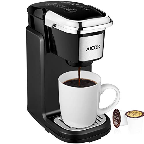 Single Serve Coffee Brewer with Removable Cover