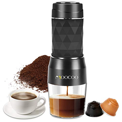 Moocoo Manual Espresso Maker, 20 Bar Pressure