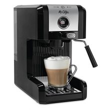 Mr. Coffee Easy Espresso Maker, 6 Piece, Chrome/Black