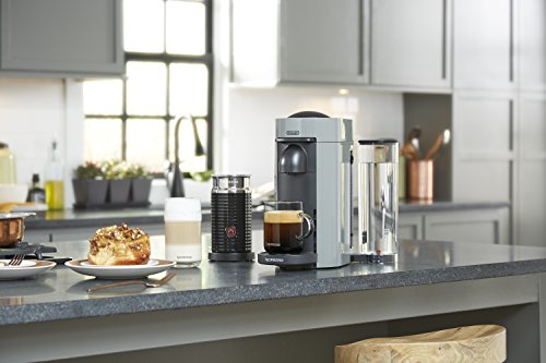 Nespresso VertuoPlus Coffee and Espresso Maker by De'Longhi with Aeroccino, Grey