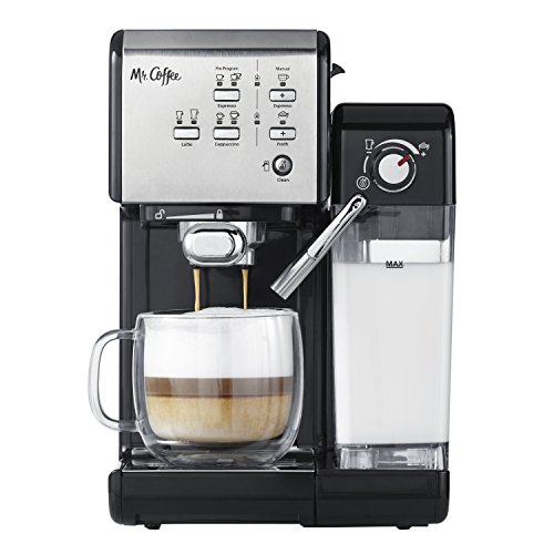 Mr. Coffee One-Touch Coffee House Espresso Maker and Cappuccino Machine