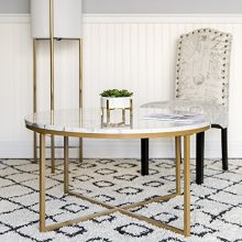 Best Choice Products 35in Modern Living Room Round Accent Side Coffee Table