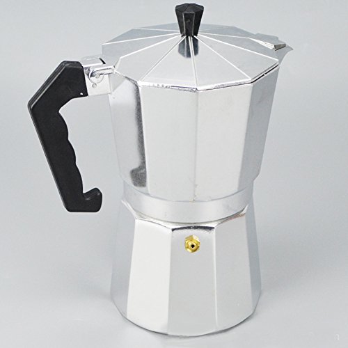 Cup Stove Top Coffee Pot with Cool Handle Flip Top Lid