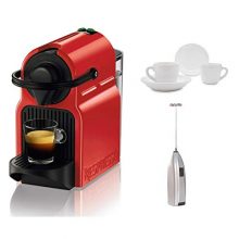 Breville Inissia Espresso Machine, 100, Red Includes Handheld Milk Frother