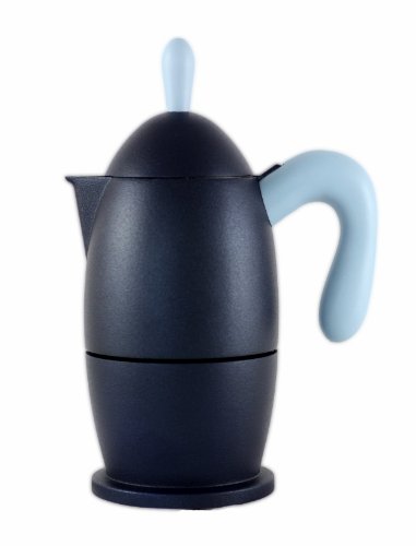 Guzzini Zaza Stovetop Espresso Maker MADE IN ITALY 3 Cups Size Blue