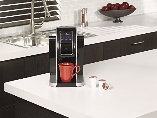 Silver Coffee Maker with Full K-Cup Pod Compatibility & Rapid Brew Technology