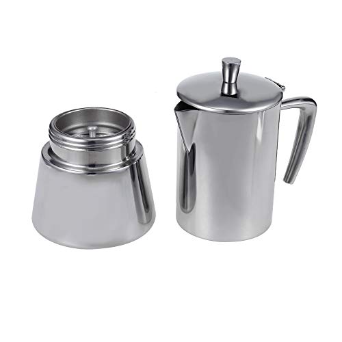 Stainless Steel Stove Mocha Coffee Maker Pot Stovetop