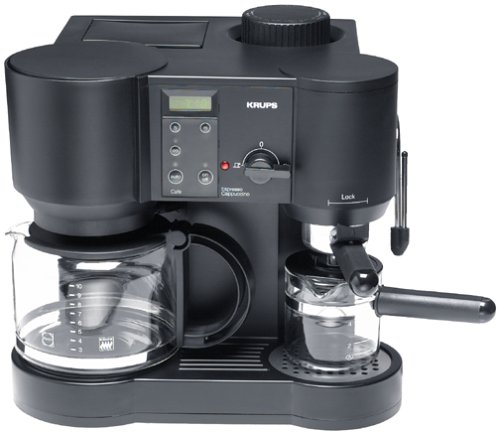 Krups 867-42 Il Caffe Bistro 10-Cup Coffee/4-Cup Espresso Maker, DISCONTINUED