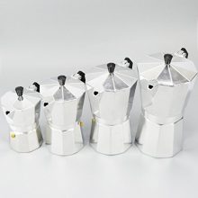 LOVIVER 2/4/6/9-Cup Percolator Stove Top Coffee Maker Moka Espresso Latte Stainless Pot - Silver, 9 Cups