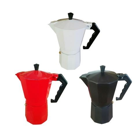 3 colors Italian Stove top/Moka espresso coffee maker