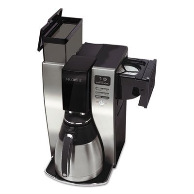 Mr. Coffee Optimal Brew 10-Cup Thermal Programmable Coffeemaker Black & Brushed Silver