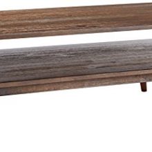 Kisper Contemporary Rectangular Cocktail Table with Storage Shelf