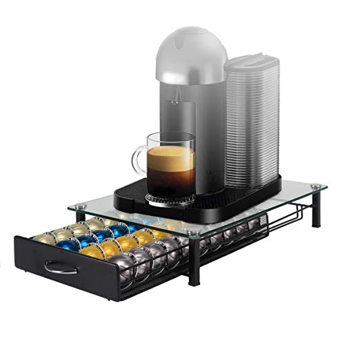 Rack Capsules Capacity Drawer for Nespresso Vertuoline