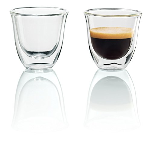 DeLonghi Double Walled Thermo Espresso Glasses, Set of 2