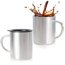 Double Wall Insulated Coffee Mug With Lid