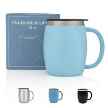 Stainless Steel Coffee Mug with Lid - 14 Oz