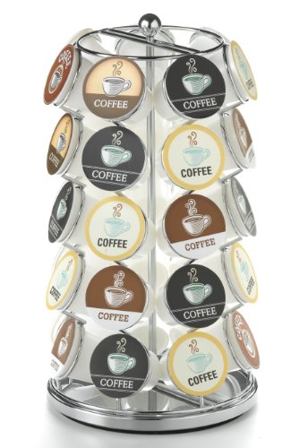 Nifty K-Cup Carousel in Chrome Holds 35 K-Cups.