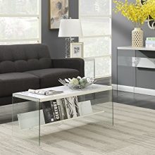 Convenience Concepts SoHo Coffee Table, Faux White Marble