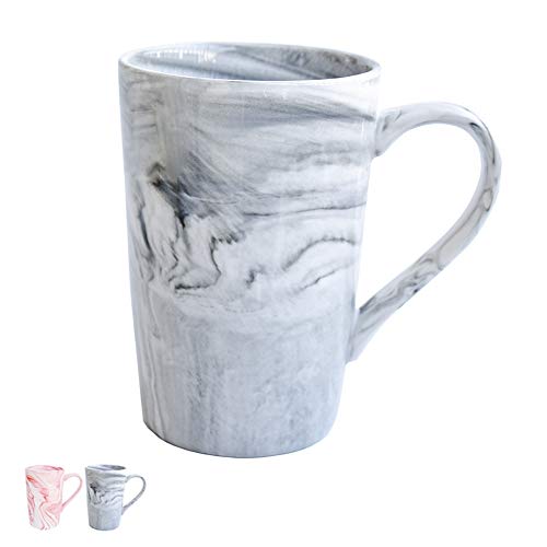 Marble Ceramic Coffee Mug, Grey