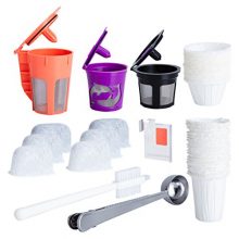 Reusable K Cups and Carafe for Keurig 2.0 Bundle with Water Filters