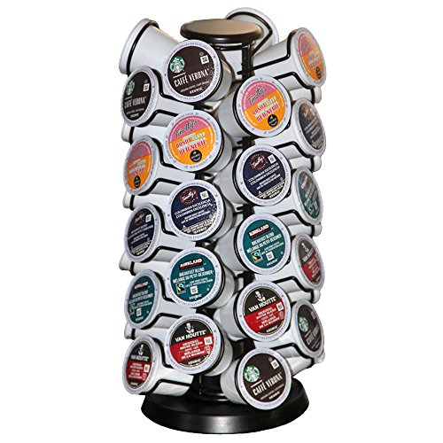 Coffee Pod Holder Carousel Holds 40 Single Cup Coffee Pods
