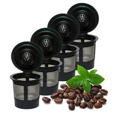 Eco-Friendly Refillable K-Cups - Universal Fit for Keurig 2.0 & 1.0 Brewers (Pack of 4)