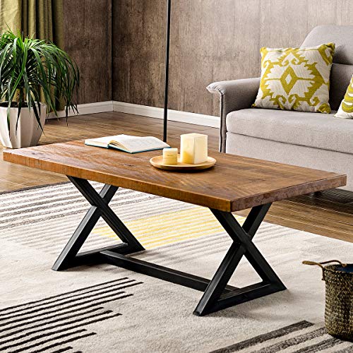 Coffee Table Easy Assembly Nature Wood Tea Table Rustic