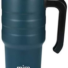 Stainless Steel Travel Car Mug with Handle & Spill