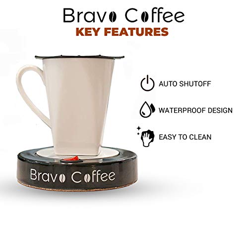 Bravo Line Coffee Mug Warmer With Automatic Shutoff Best Electric