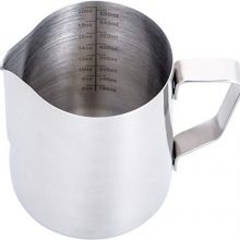 Espresso Steaming Pitcher 20 oz, Coffee Milk Frothing