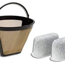 Filters For Cuisinart Coffee Maker - GTF Gold Tone Filter & 2 Charcoal Water Filters