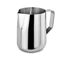 Commercial Grade Stainless Steel 18/8 Frothing Pitcher, 20 oz, Silver