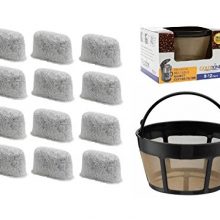 GoldTone Brand 8-12 Cup Basket Coffee Filter & Set of 12
