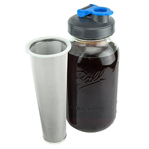 Cold Brew Coffee Maker with Flip Cap Lid by County Line Kitchen