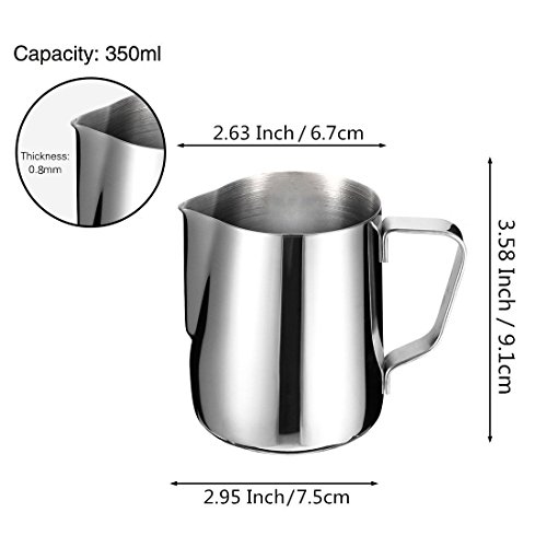 Stainless Steel Milk Frothing Pitcher Cappuccino Pitcher SALE Coffee ...