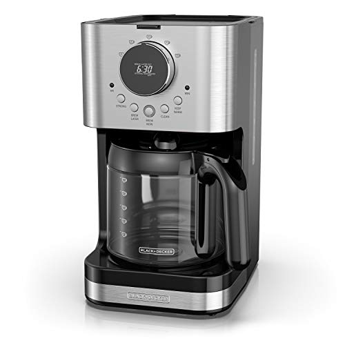 BLACK+DECKER Select-A-Size Easy Dial Programmable Coffeemaker