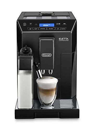 Delonghi super-automatic espresso coffee machine with an adjustable grinder