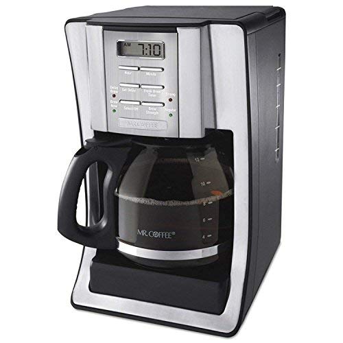 Mr. Coffee 12-Cup Programmable Coffeemaker, Chrome