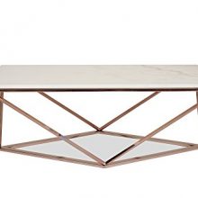 ose Gold Cocktail Tables for Living Room, White