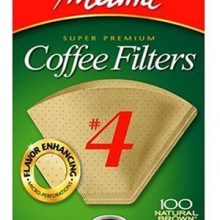 Melitta Cone Coffee Filters, Natural Brown #4, 100 Count (Pack Of 3)