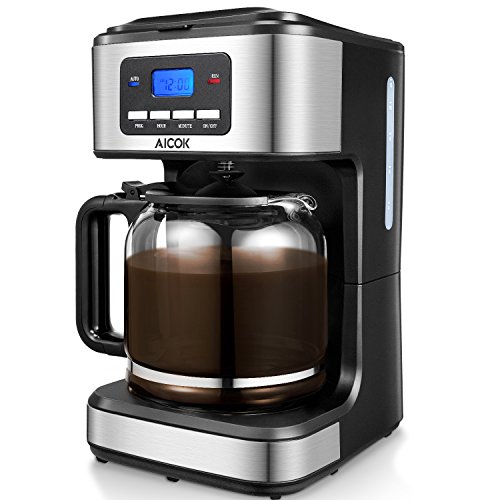 12 Cups Programmable Drip Coffee Maker with Coffee Pot