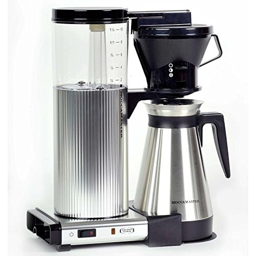 Technivorm Moccamaster Coffee Brewer, 40 oz, Brushed Silver