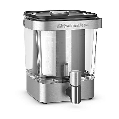KitchenAid Cold Brew Coffee Maker 38 Ounce Brushed Stainless Steel (Renewed)
